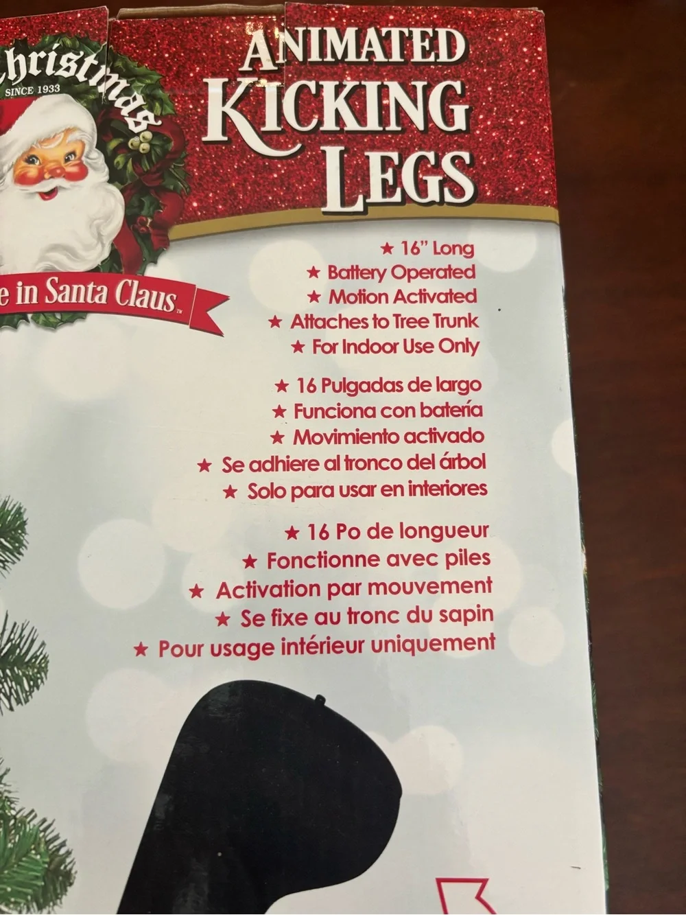 Mr. Christmas Animated Kicking Legs - Santa Claus